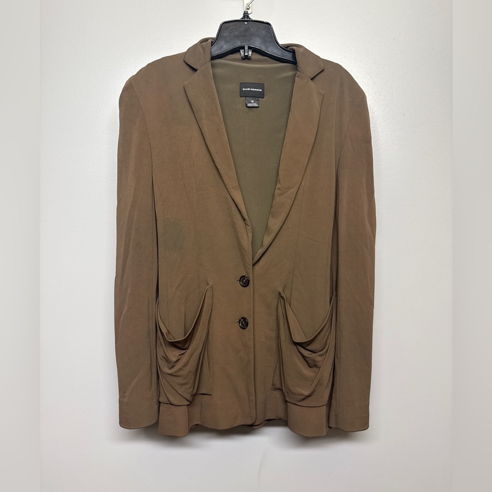 Club Monaco Chocolate Brown Blazer Jacket XS